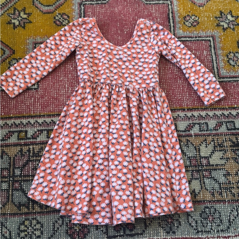 Alice & Ames red floral long sleeve dress